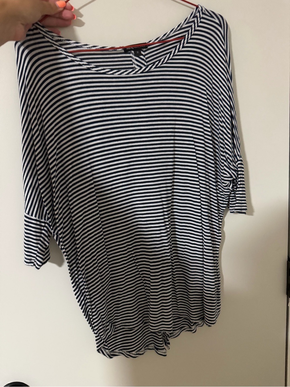 Mimco Navy and White Striped Relaxed Tunic